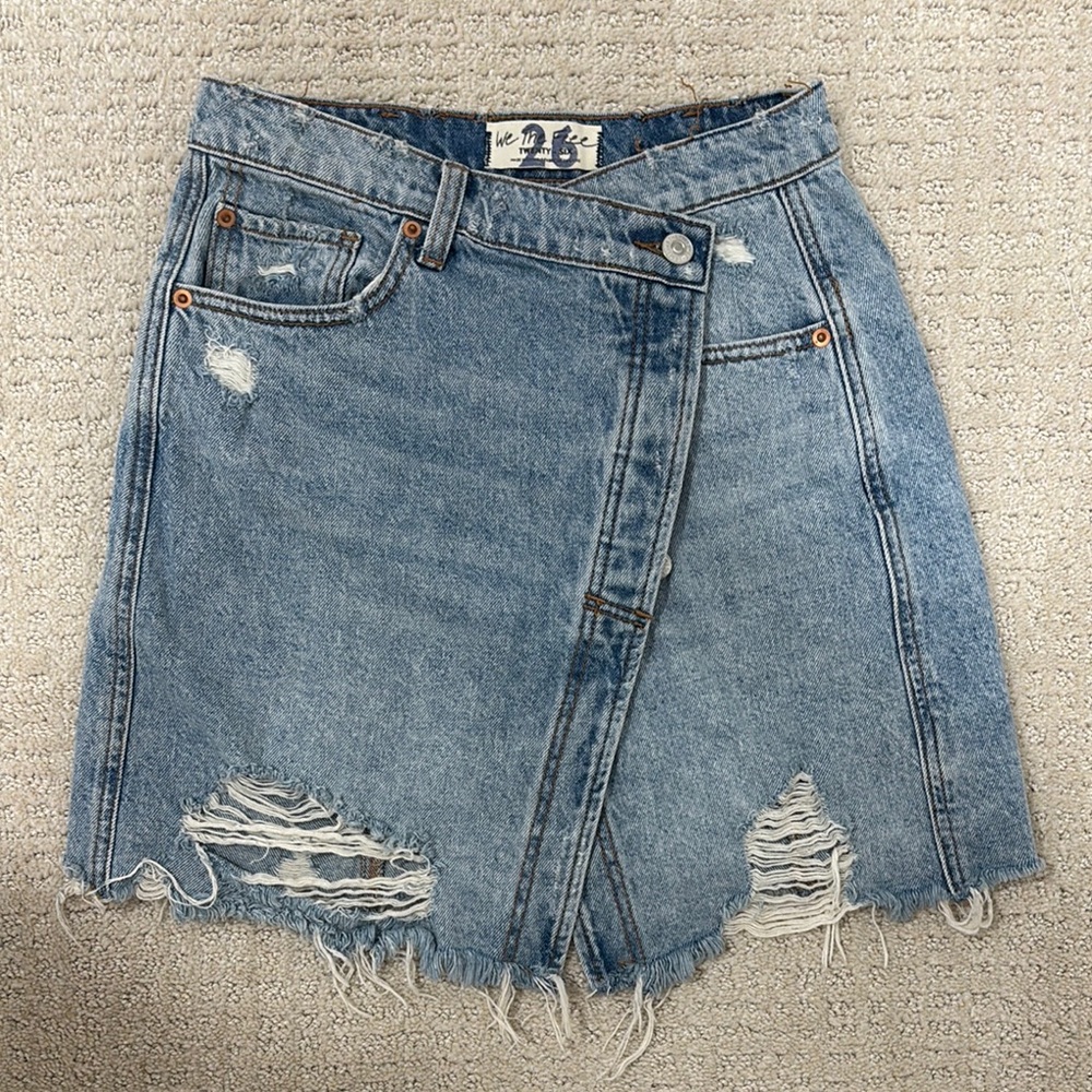 We the Free Freepeople Distressed Skirt